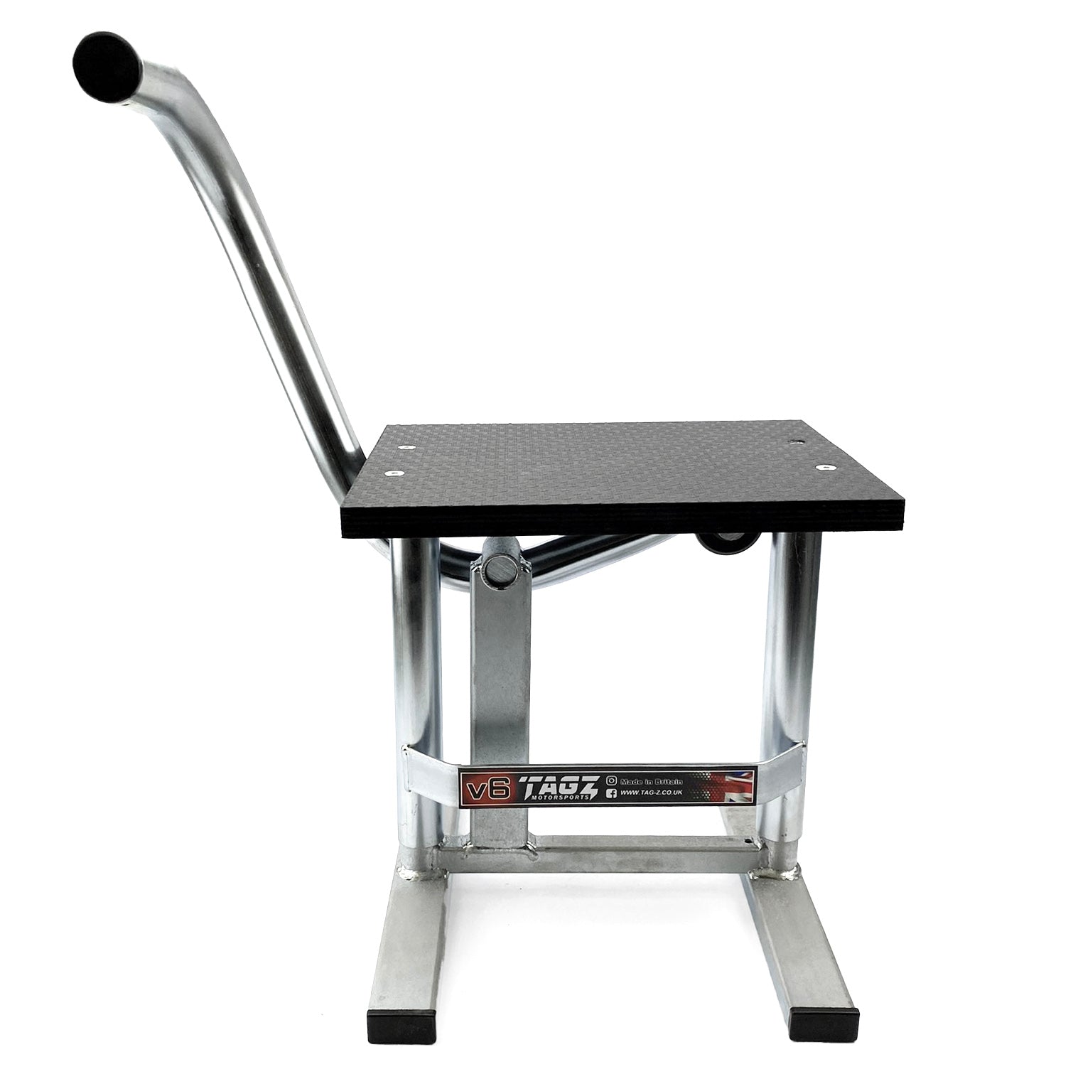 Tag-z Hd Jack-up-stand Twin Leg V5, Bright Zinc Plate, Large Stand 440mm High MX