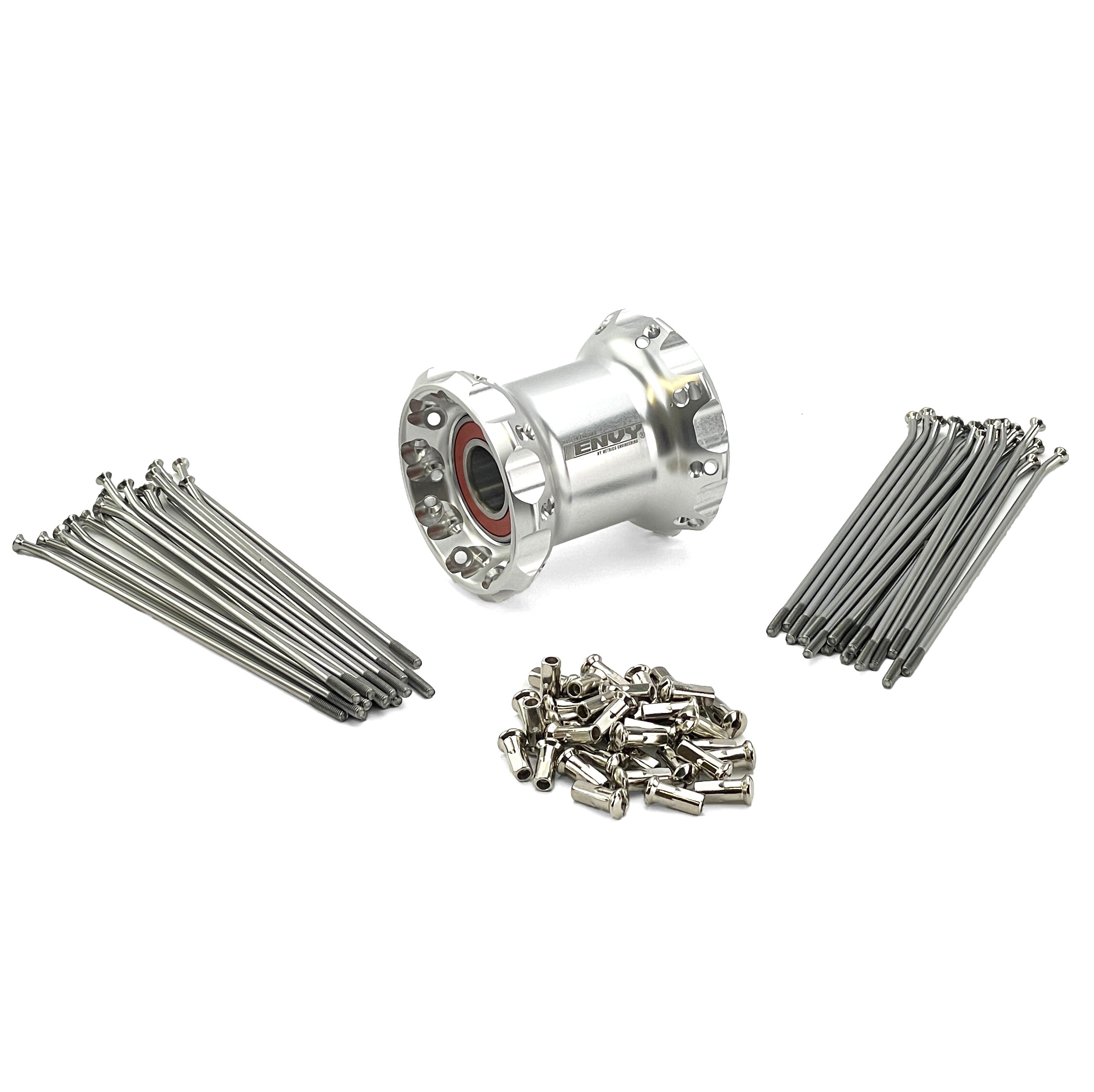 TAG-Z Motorsports Envy Sidecar Outfit Hub with 16'' Spoke Set Kit Silver