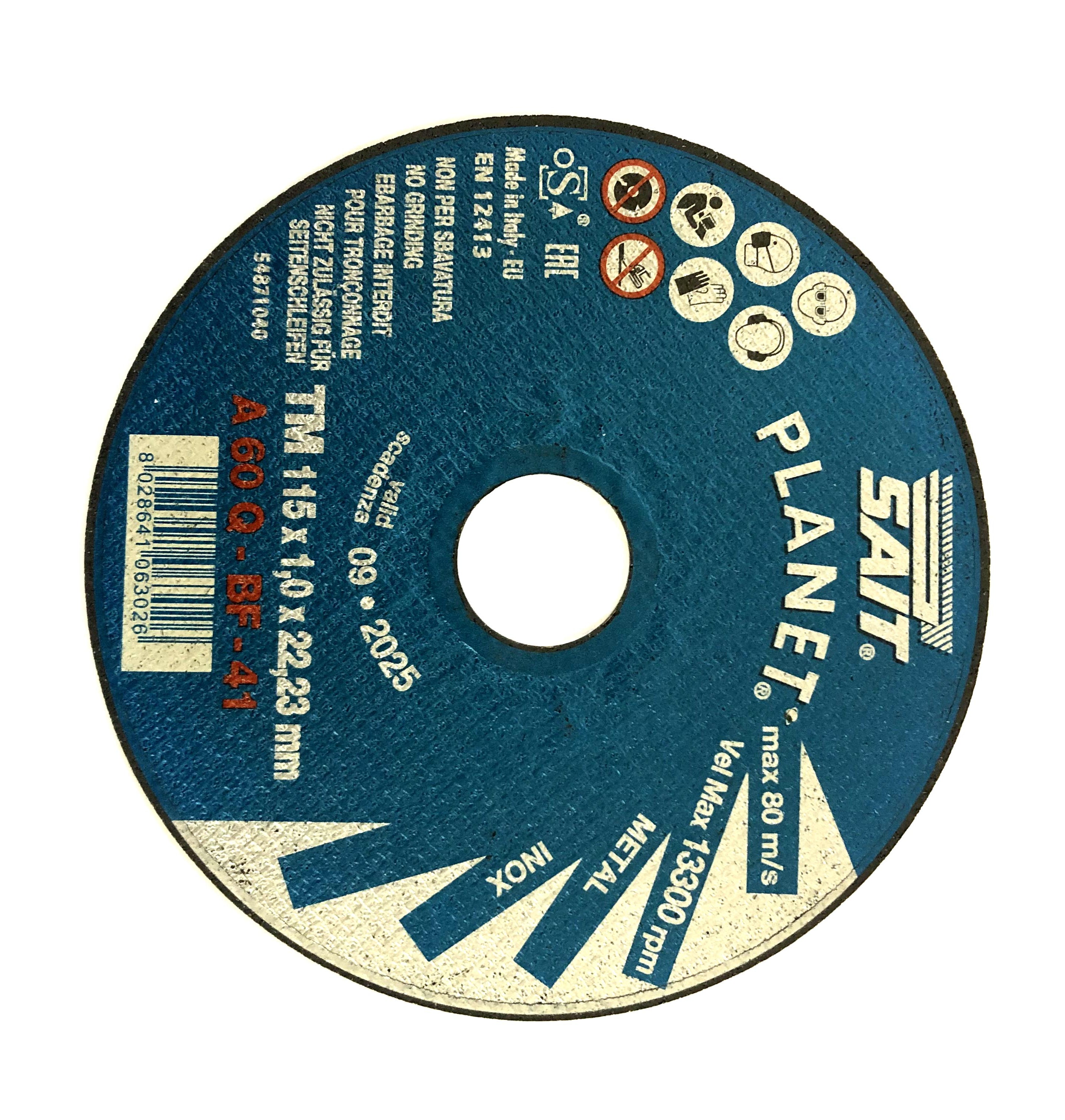 Tag-z 115x1x22.2 Sait Planet, Each > Grinder, Grinding, Discs, Cutter, Disc