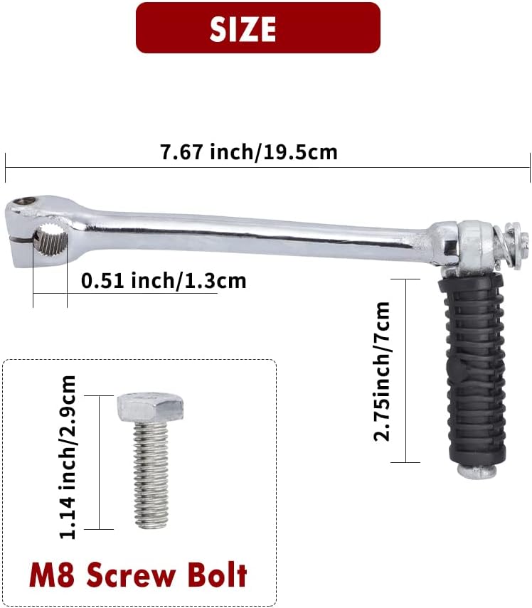 Dirt Racing Kickstart Lever 69-94 Honda Z50 CT70 CT90 CS90 28300-120-000 28300-181-770