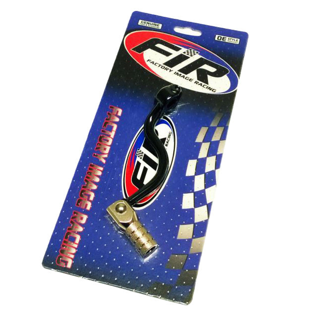 FIR Gear Lever Black KX 250 03-07, Aluminium Forged 13156-0049, Fir Brand, Black & Titanium