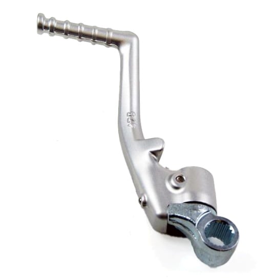 FIR Kickstart Lever CR125R Honda 85-97, Fir Ask-138, Silver Alloy 28300-kz4-600, 28300-kz4-000