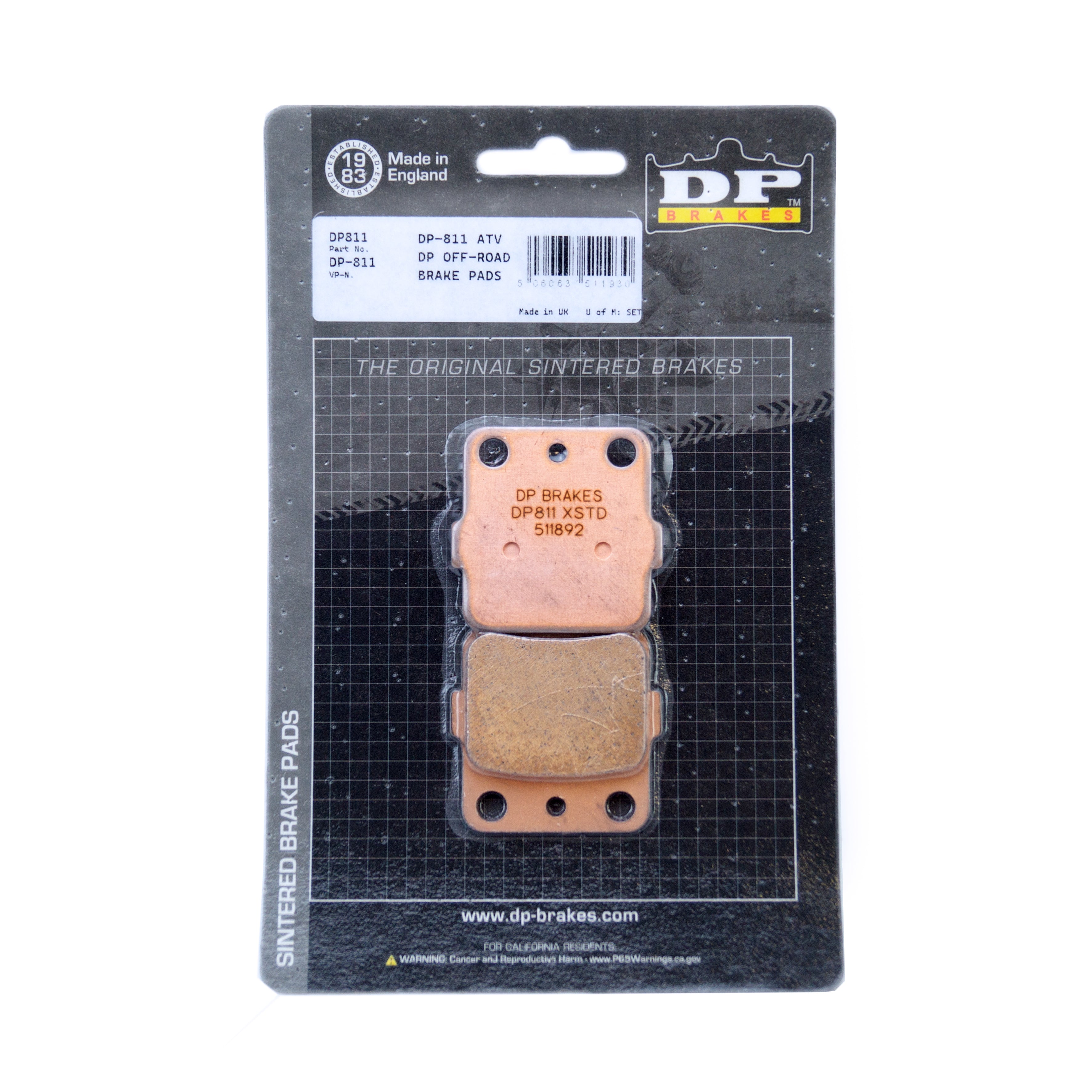 DP Brakes Brake Pads Sintered Dp Brakes, DP811 Brakes Premium Sintered