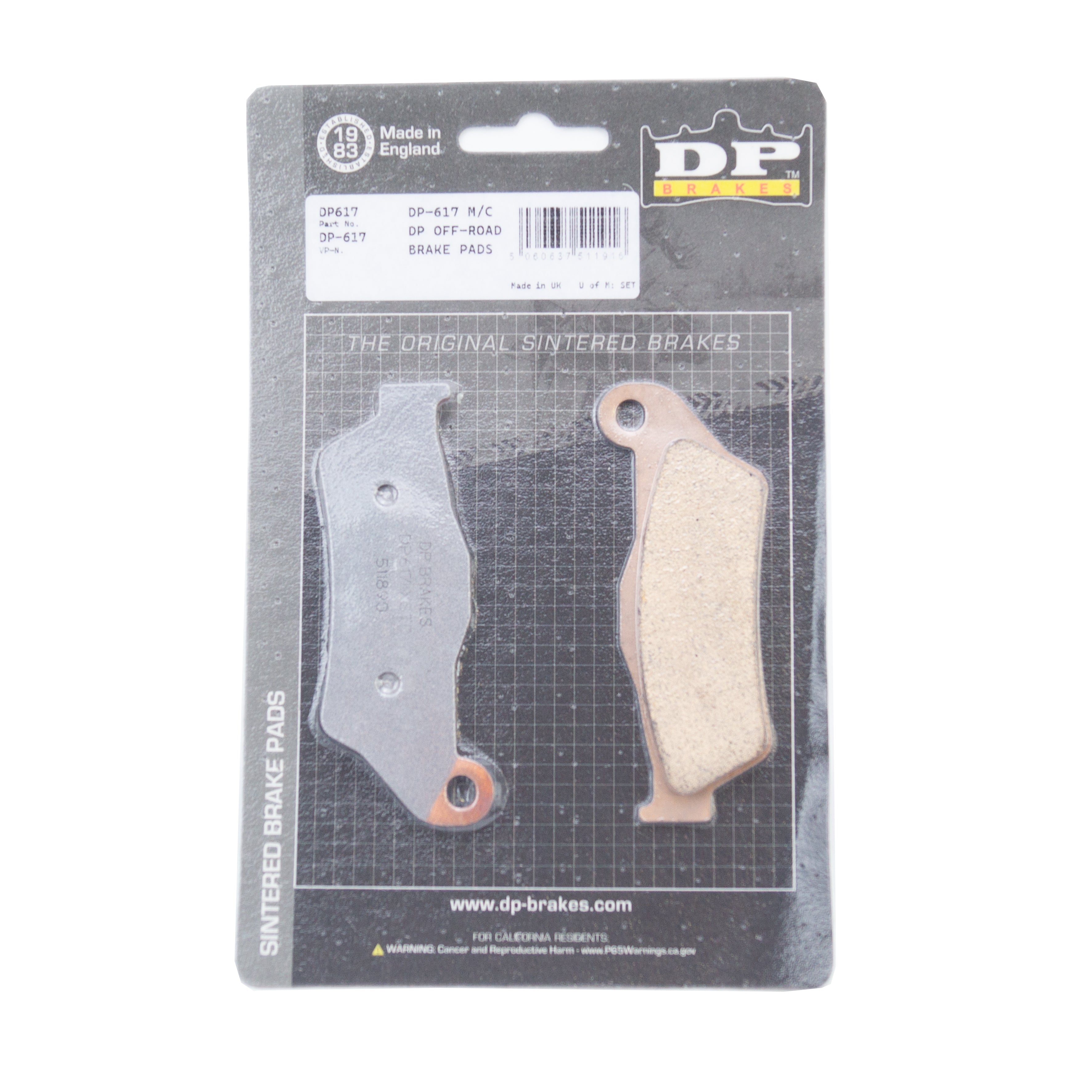 DP Brakes Brake Pads Sintered Dp Brakes, DP617 Premium