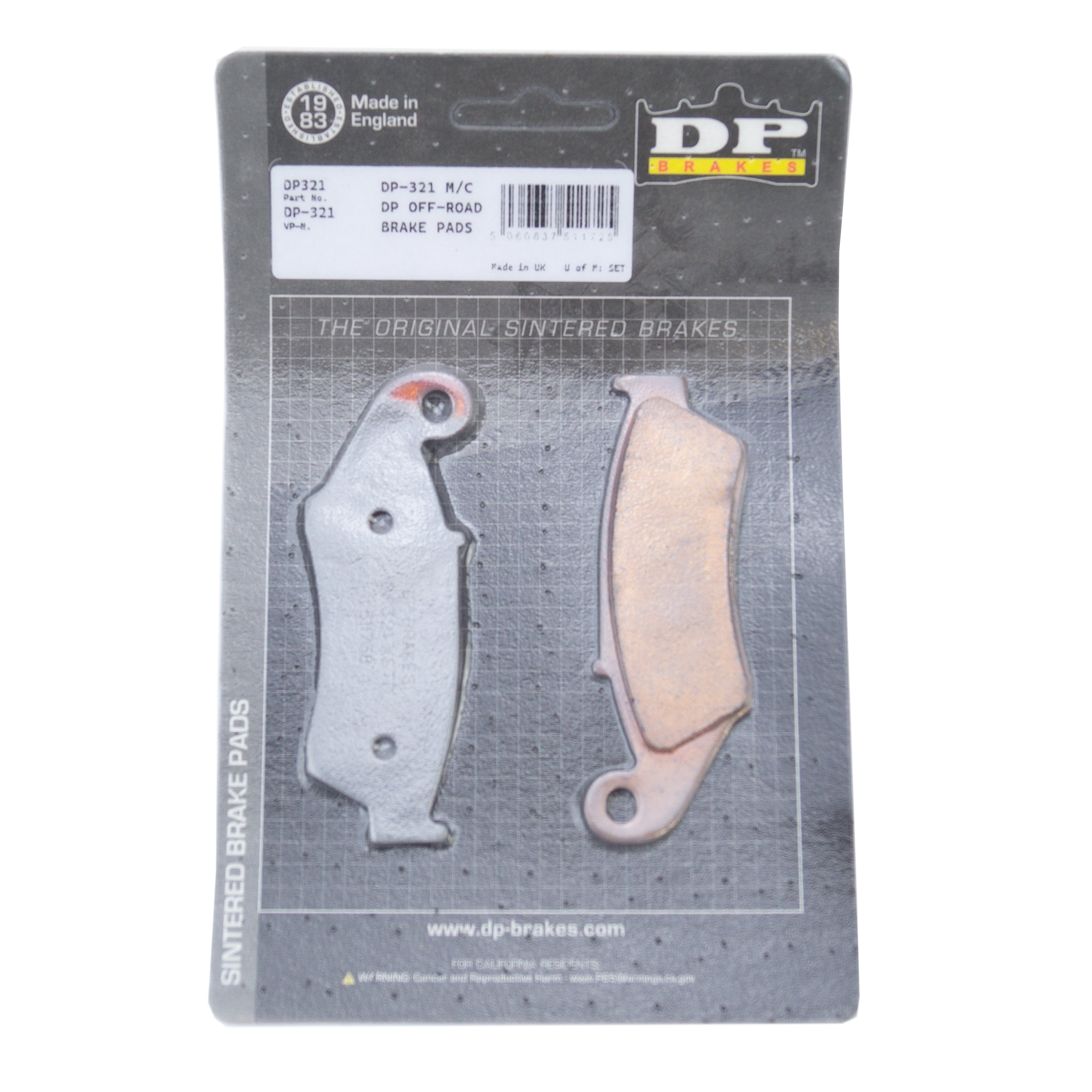 DP Brakes Brake Pads Sintered Dp Brakes, DP321 Premium