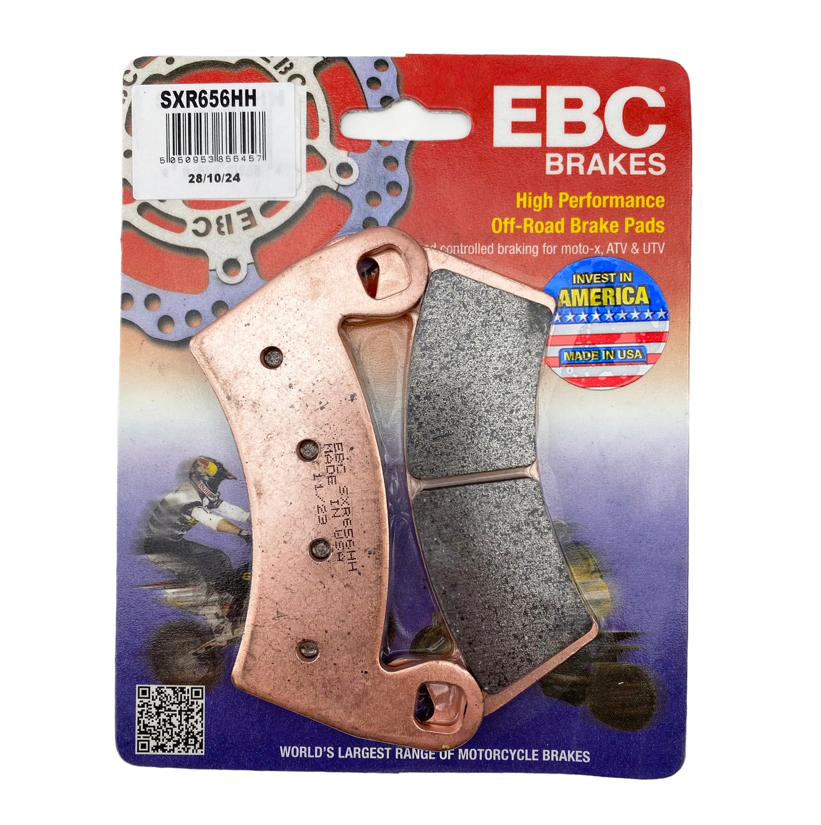 EBC Brake Pad Full Metal Front, SXR656HH Sxs Racing 1911228, 2203747, 2205949, 2208161