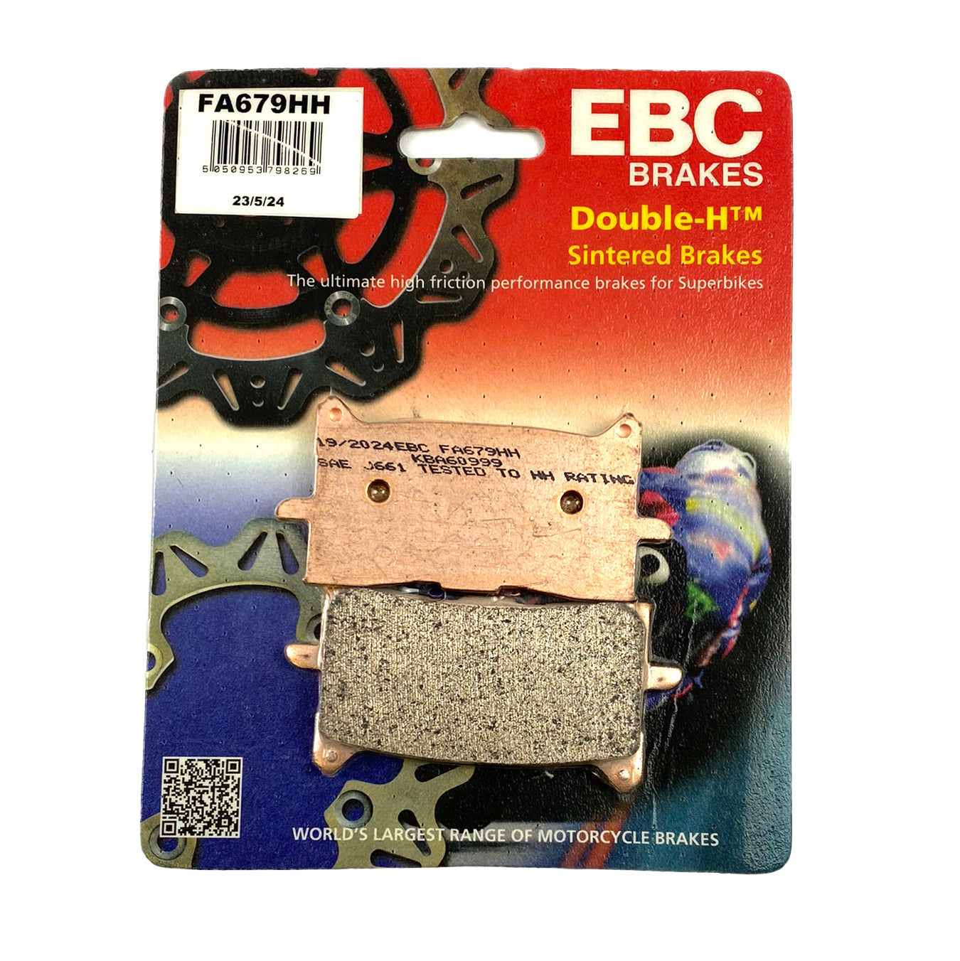 EBC Brake Pads Sintered Front Honda, FA679 Ebc