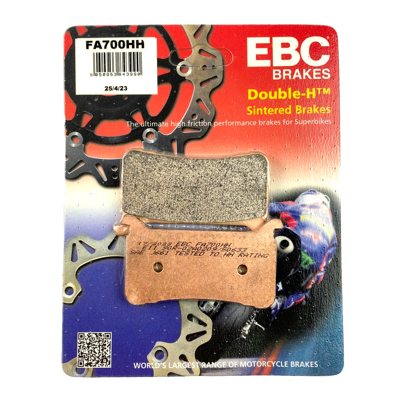 EBC Brake Pads Sintered Front Honda, FA700 Ebc