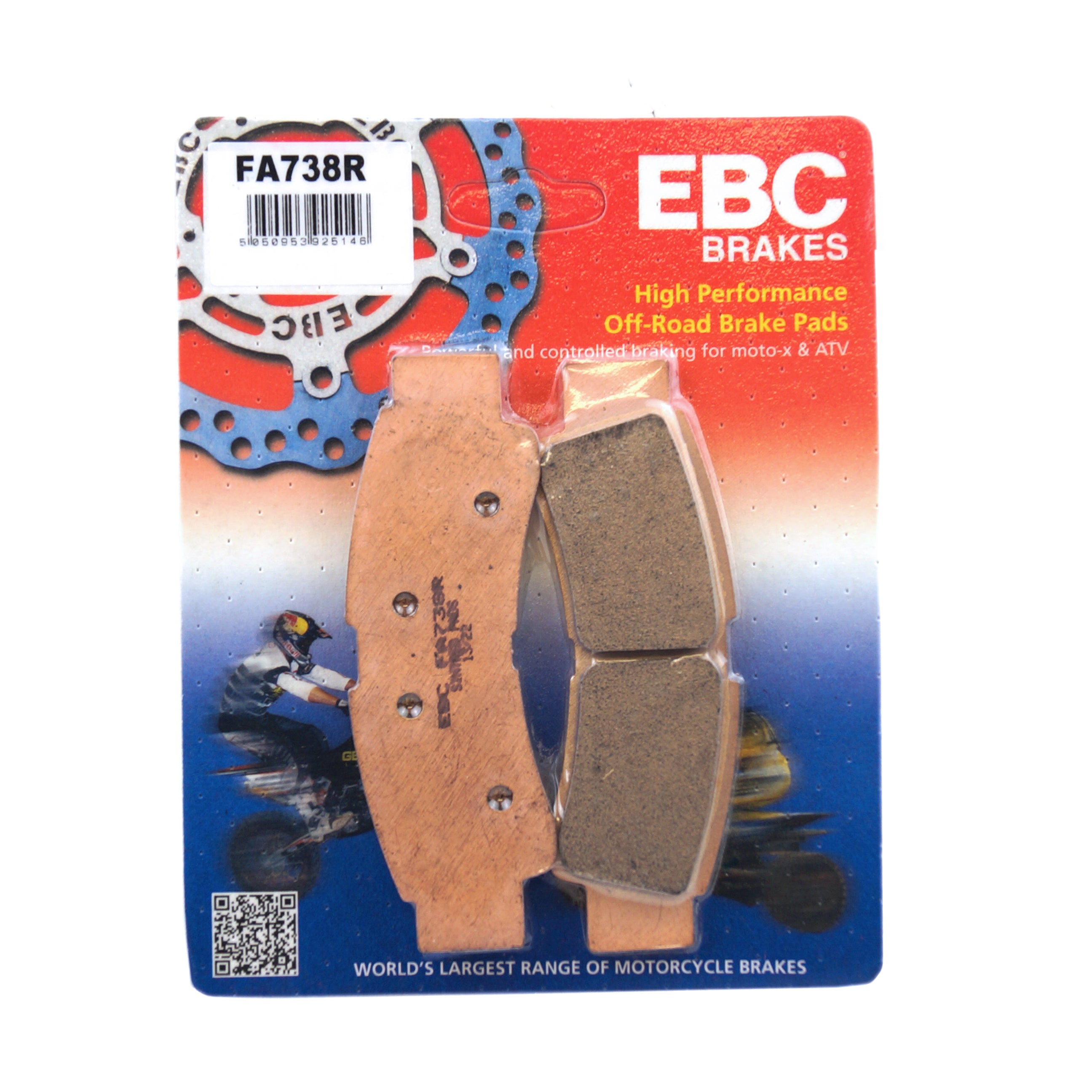 EBC Brake Pads Sintered Front Kawasaki, FA738R Ebc