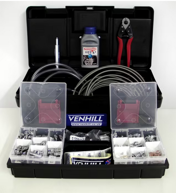 Venhill Diy Hydraulic Brake Clutch Hose Building Kit (chrome), Venhill 3dlrc Buildaline