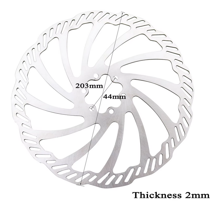 SUR-RON Front Brake Disc 203mm × 44mm × 2mm Surron Light Bee S X Segway X160 X260