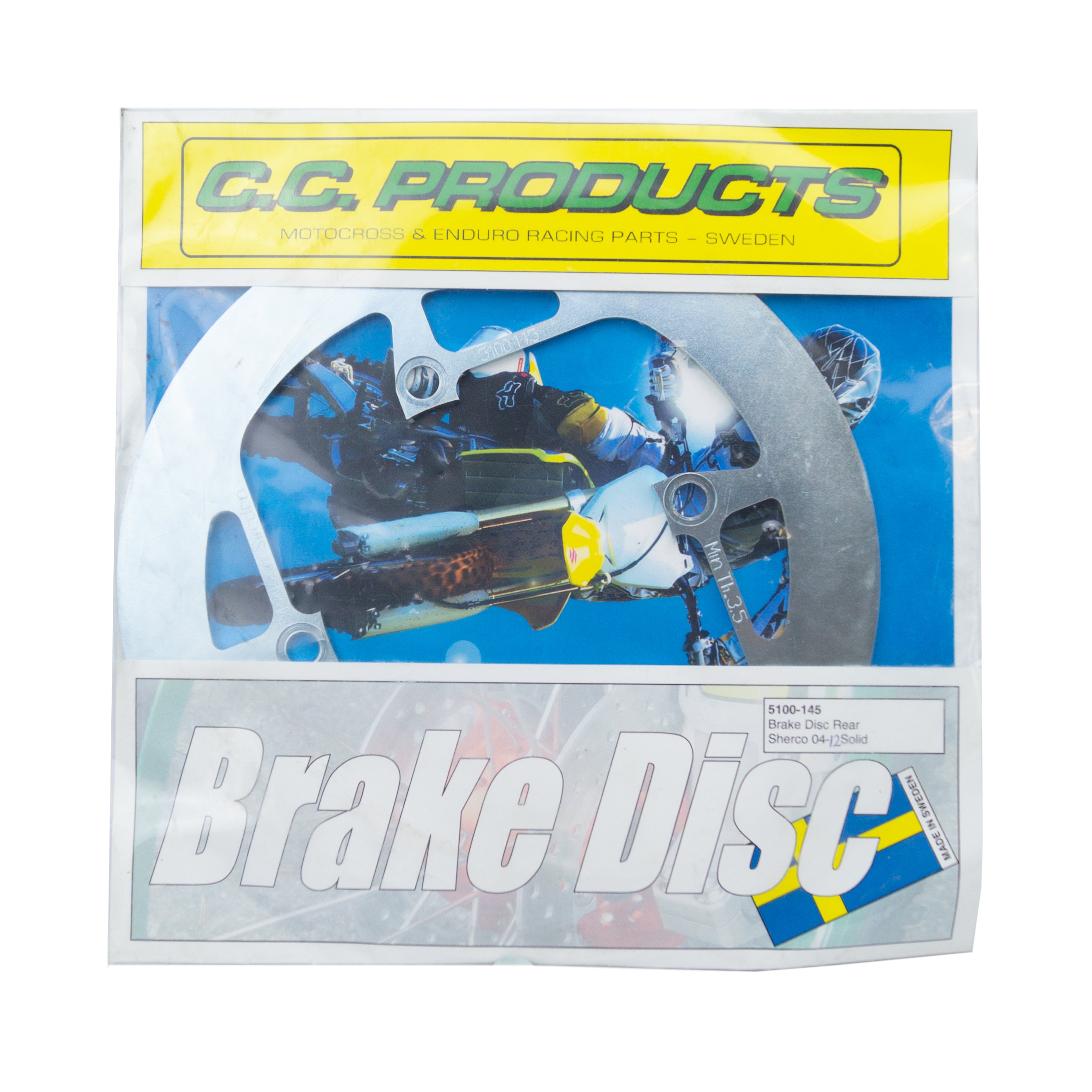 CC Products Disc Brake Rear Sherco 13-on, Cross-center 5100-231, Solid
