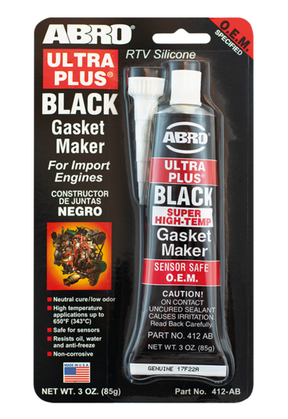ABRO Ultra Plus 999 Rtv Silicone Gasket Maker - Black