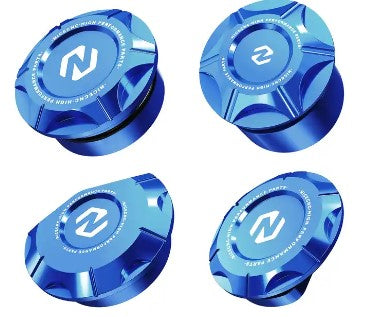 NICECNC Frame Hole Plugs Blue Yamaha YZ250 2016-2023