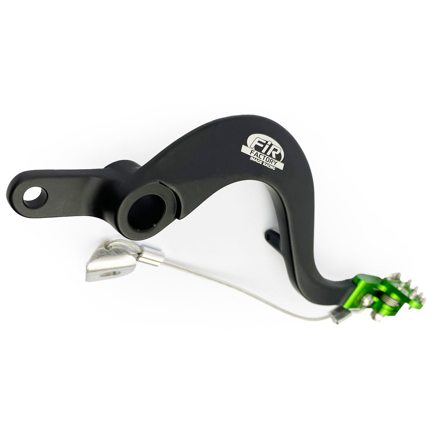 FIR Brake Pedal Kawasaki KX 250 450, Fir,13236-0838, Black, Green Folding Tip