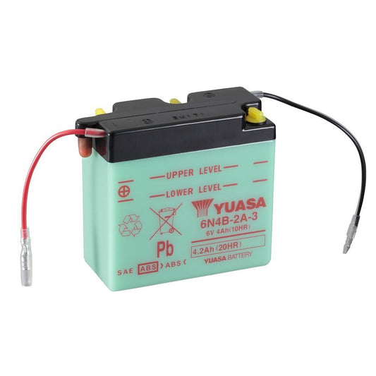 Yuasa 6N4B-2A-3 (DC) 6V Dry Charged Conventional Battery