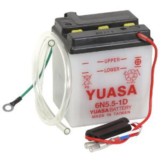 Yuasa 6N5.5-1D (DC) 6V Dry Charged Conventional Battery