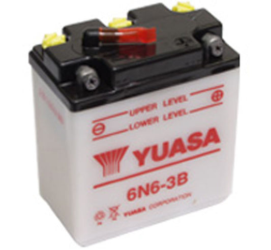 Yuasa 6N6-3B (DC) 6V Dry Charged Conventional Battery