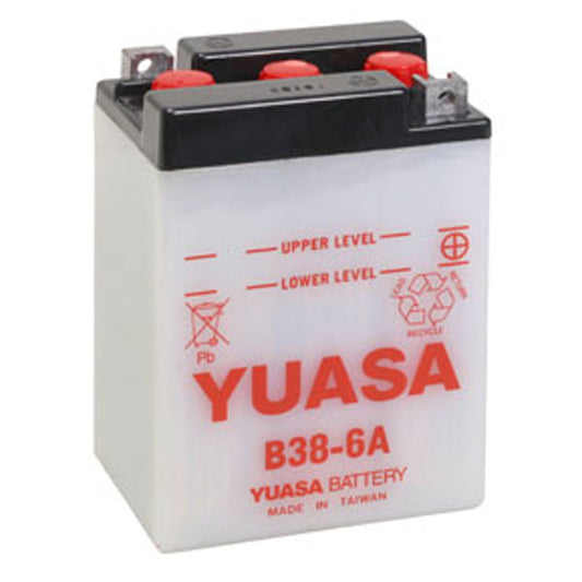 Yuasa B38-6A (DC) 6V Dry Charged Conventional Battery