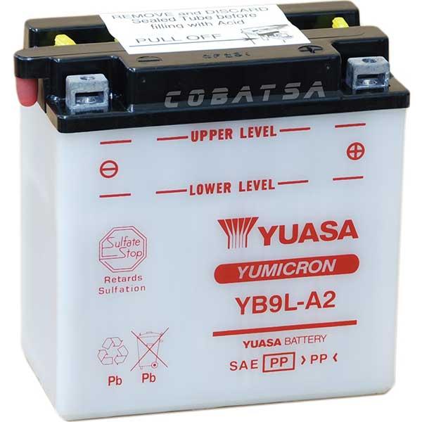 Yuasa YB9L-A2 (CP) 12V Combi-Pack YuMicron Battery