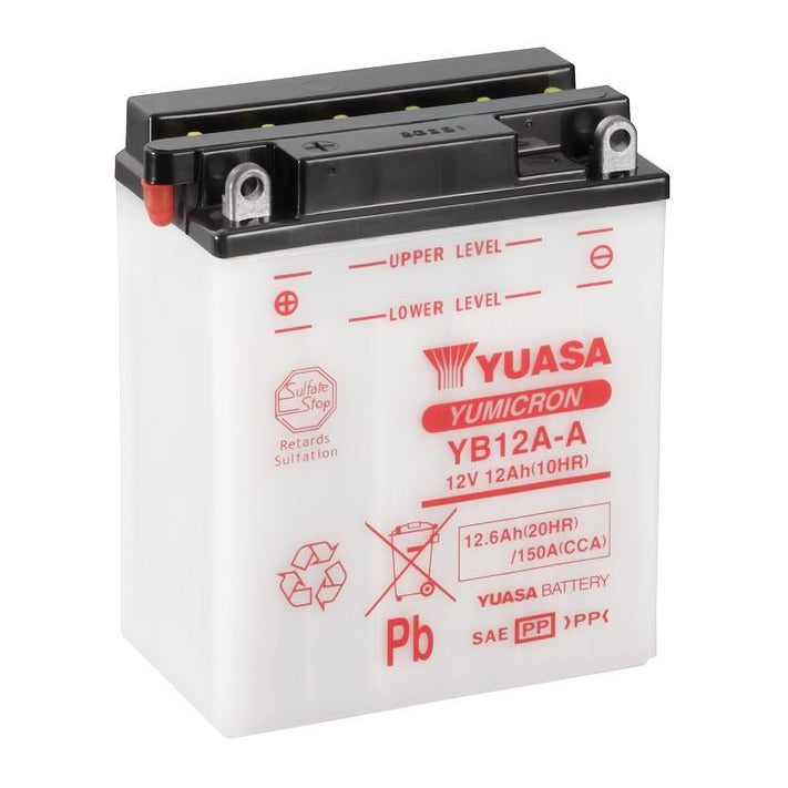 Yuasa YB12A-A (CP) 12V Combi-Pack YuMicron Battery