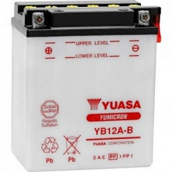 Yuasa YB12A-B (CP) 12V Combi-Pack YuMicron Battery