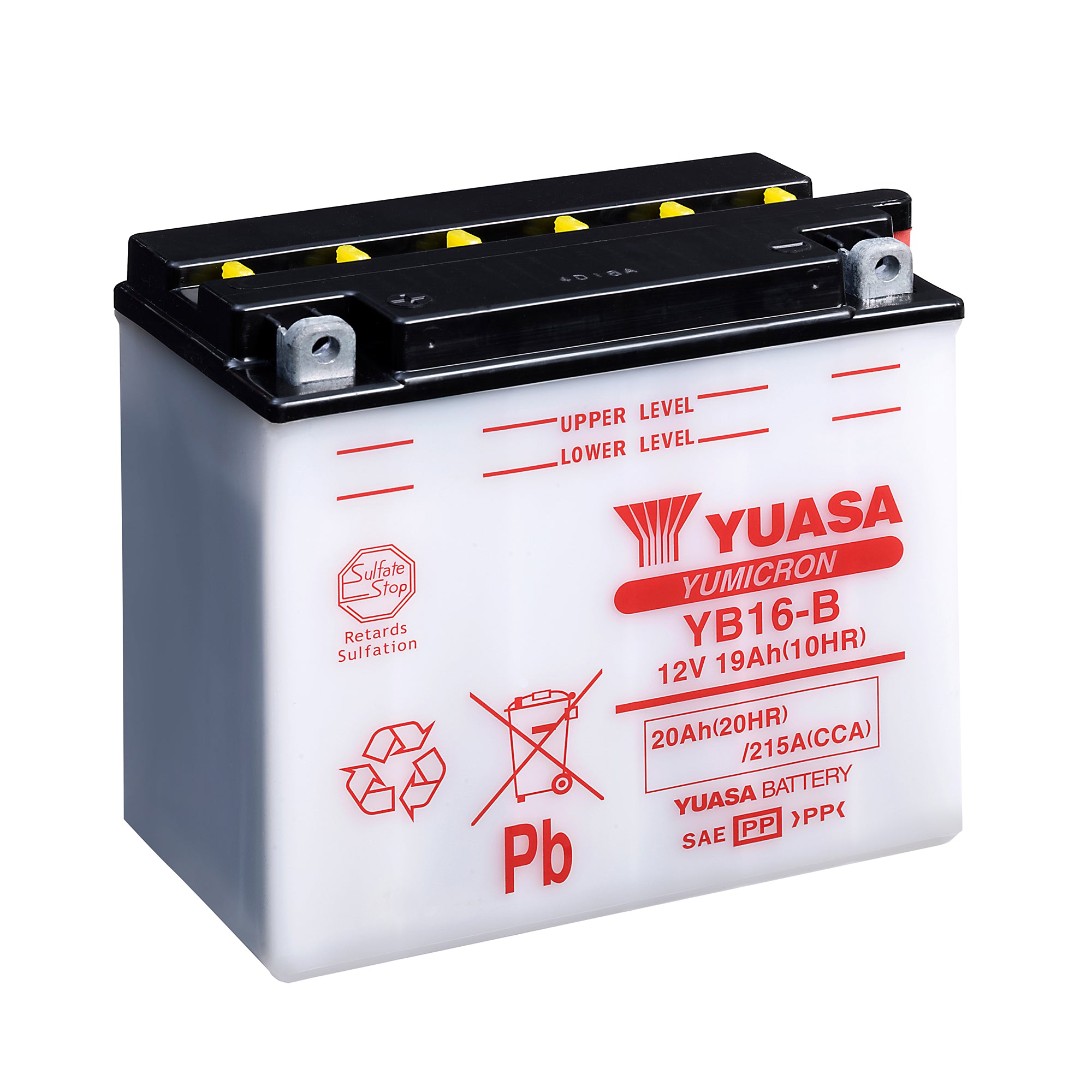Yuasa YB16-B (CP) 12V Combi-Pack YuMicron Battery