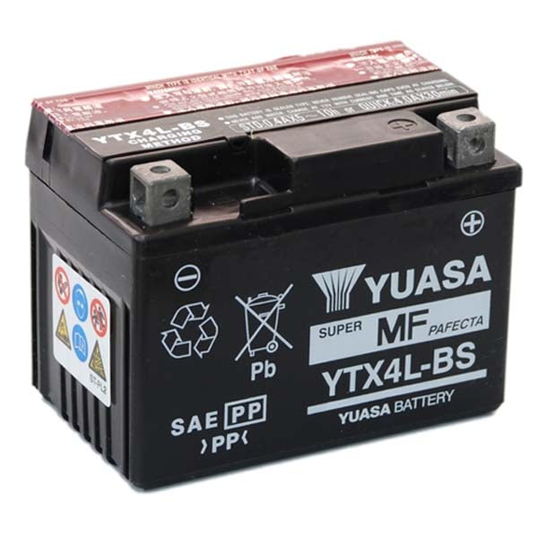 Yuasa YTX4L-BS (CP) 12V Combi-Pack MF VRLA Battery