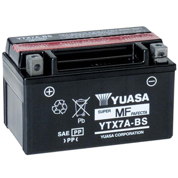 Yuasa YTX7A-BS (CP) 12V Combi-Pack MF VRLA Battery