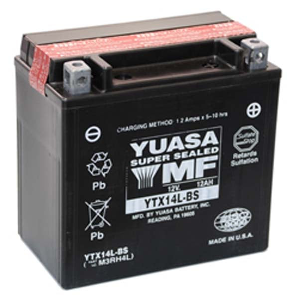 Yuasa YTX14L-BS (CP) 12V Combi-Pack MF VRLA Battery