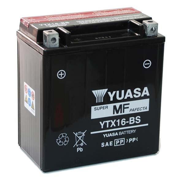 Yuasa YTX16-BS (CP) 12V Combi-Pack MF VRLA Battery