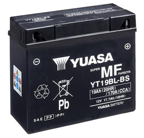 Yuasa YT19BL-BS (CP) 12V Combi-Pack MF VRLA Battery