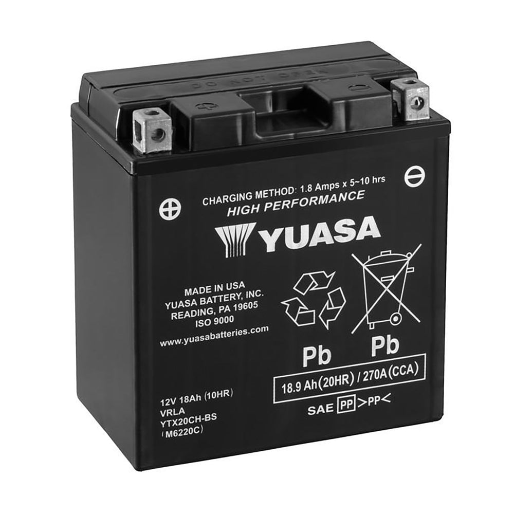 Yuasa YTX20CH-BS (CP) 12V Combi-Pack High Performance MF VRLA Battery