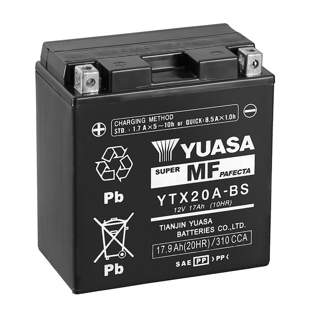Yuasa YTX20A-BS (CP) 12V Combi-Pack MF VRLA Battery