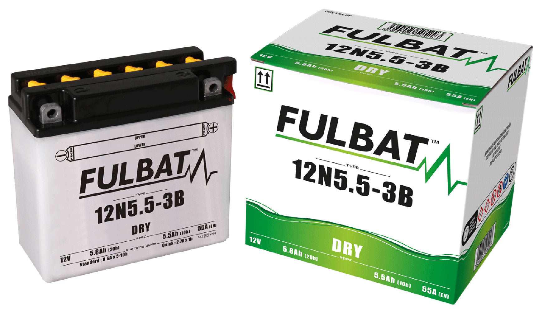 Fulbat 12N5.5-3B (CP) Combi-Pack Battery