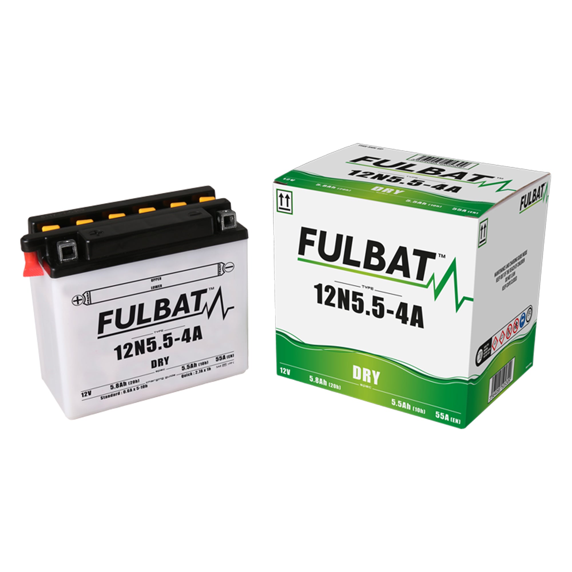 Fulbat 12N5.5-4A (CP) Combi-Pack Battery