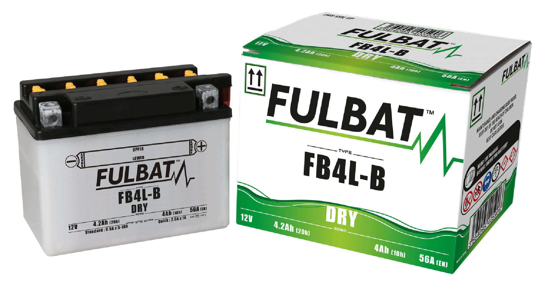 Fulbat FB4L-B (CP) Combi-Pack Battery