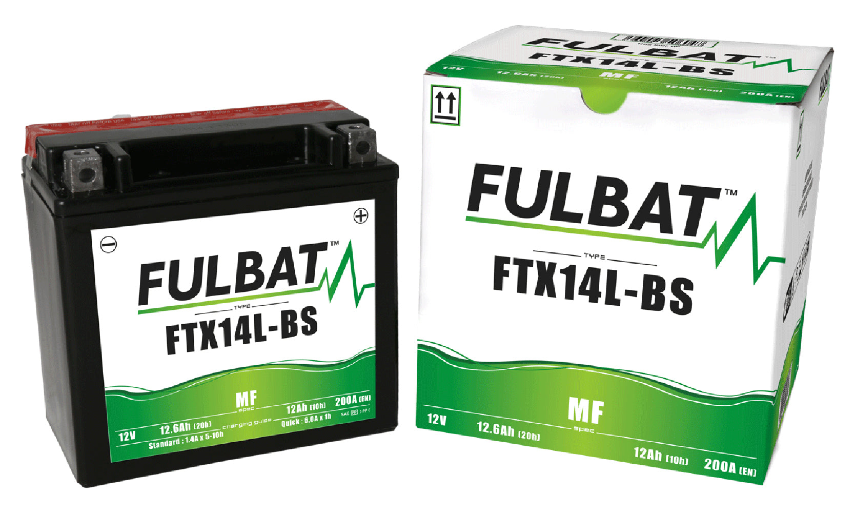 Fulbat FTX14L-BS (CP) Combi-Pack MF Battery