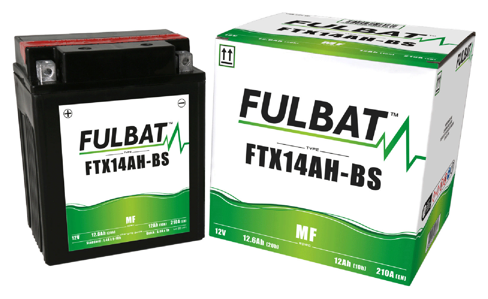 Fulbat FTX14AH-BS (CP) Combi-Pack MF Battery