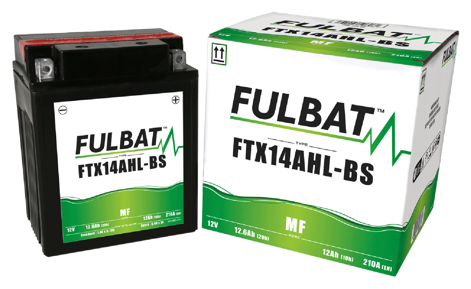 Fulbat FTX14AHL-BS (CP) Combi-Pack MF Battery