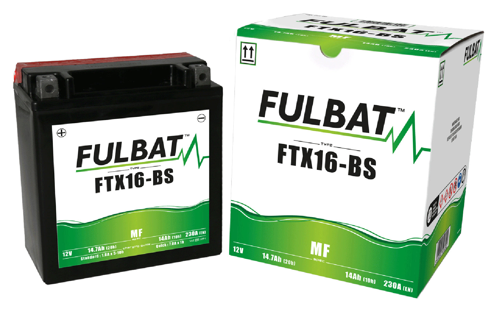 Fulbat FTX16-BS (CP) Combi-Pack MF Battery