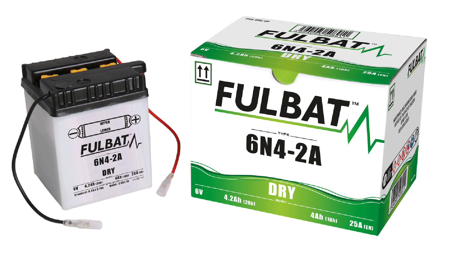 Fulbat 6N4-2A (CP) Combi-Pack Battery