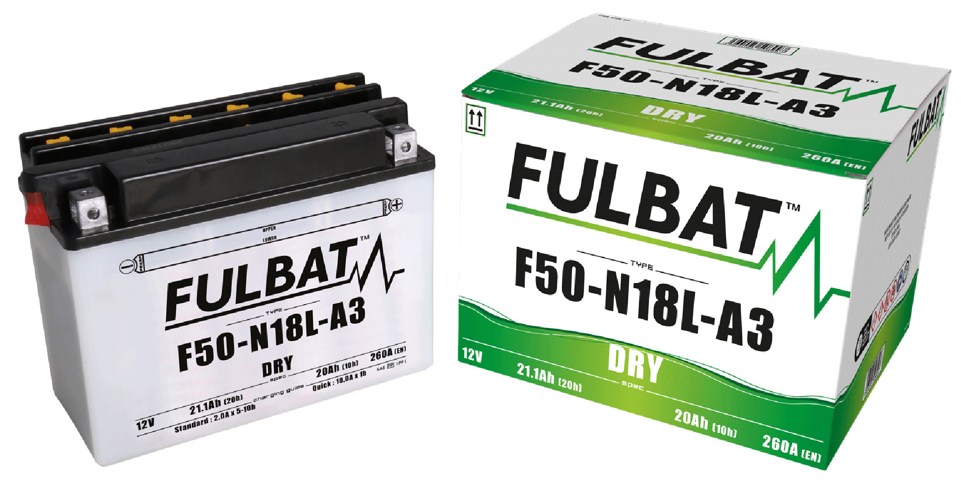 Fulbat F50-N18L-A3 (CP) Combi-Pack Battery