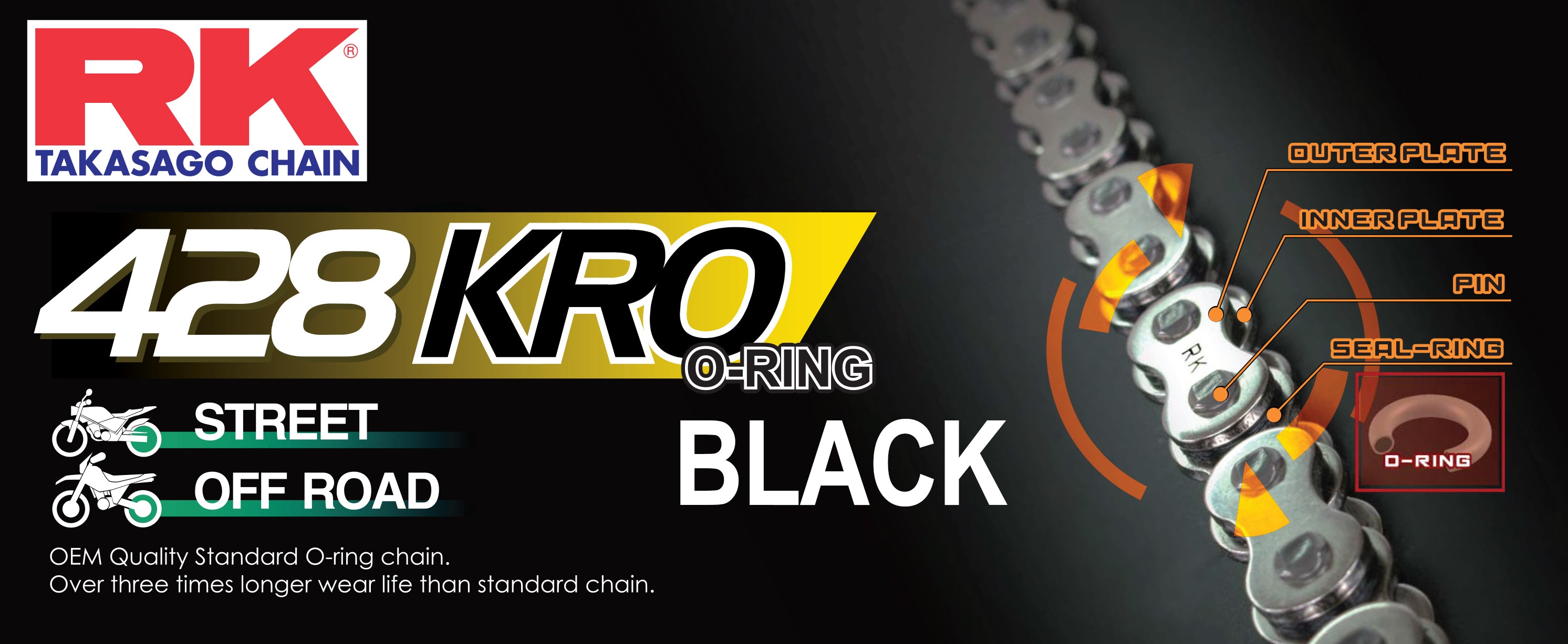 RK 428KRO-130 O-Ring Chain