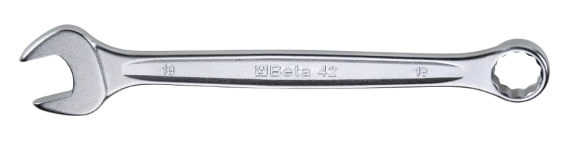 Beta Tools Combination Spanner Wrench Open Offset Ring Ends Chrome-Plated 17mm - Beta Tools 42 17