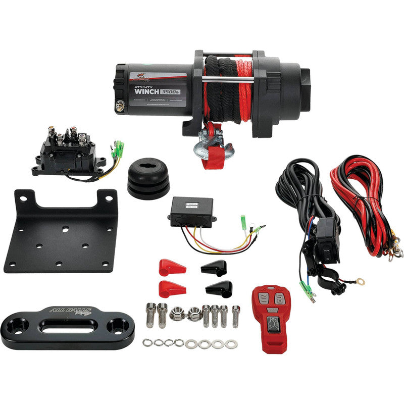 ARROWHEAD 12V WINCH 3500LB/1550KG, ATV/UTV, SYNTHETIC ROPE, 4 BOLT, ARROWHEAD 431-01024