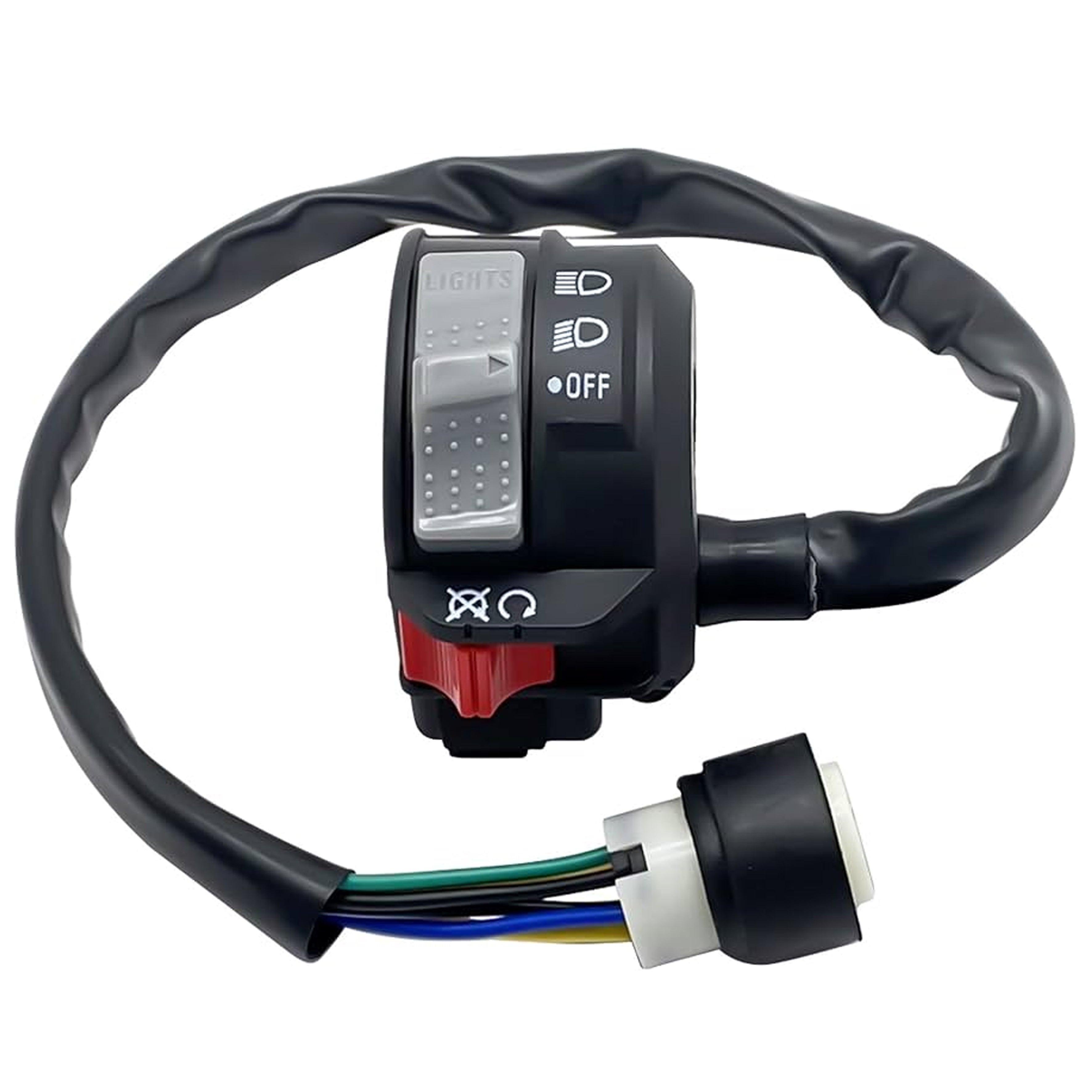 BRONCO SWITCH HANDLEBAR YFZ350 1987-94, BRONCO AT-01529, 2GU-83975-01-00, 2GU-83975-09-00, BANSHEE