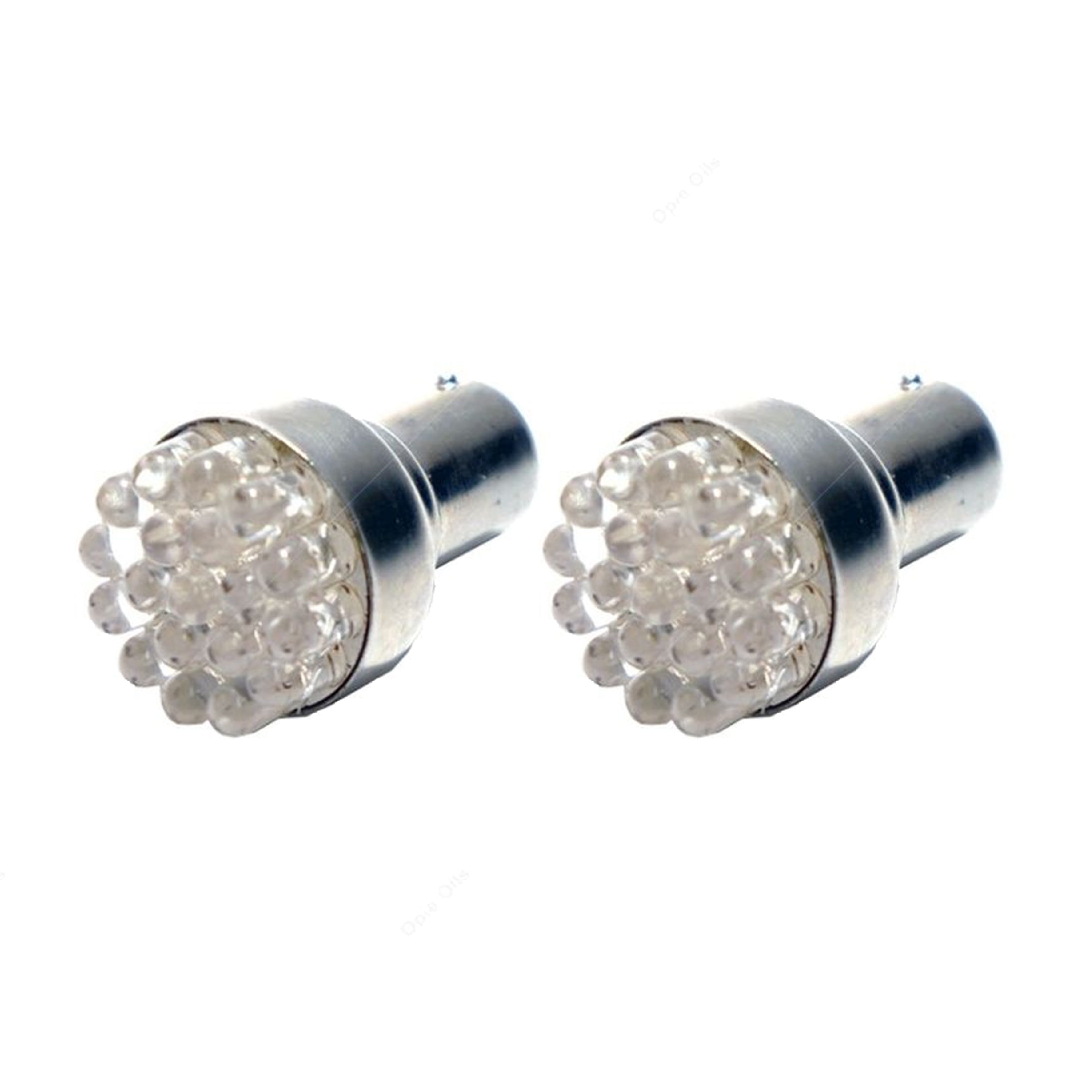 Auto Lamp Electrical Led Light Bulb 12v White BAY15D LED380WT (pack of 2)