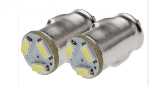 Dirt Racing 6v Ba7s T7 Led Dashboard Light Bulb Warning Indicator Lamp Aircraft Instrument White