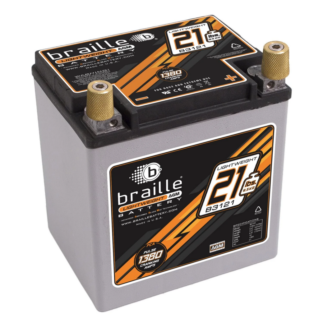 Landport Batteries Battery Braille Agm Starter Battery 12v 31ah Light Weight Motorsport 1380pca 550amp
